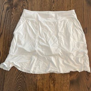 White Athletic Skort